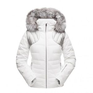 SPYDER Women’s Edyn Insulated Waterproof Down Winter Jacket with Faux Fur Hood SPYDER Women’s Edyn Insulated Waterproof Down Winter Jacket with Faux Fur Hood